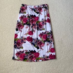 Mika rose XS pencil floral skirt